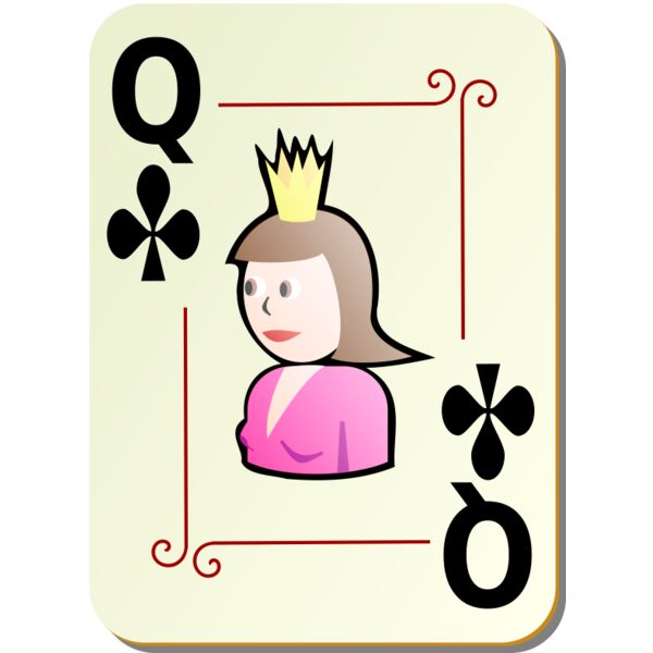 nicubunu Ornamental deck Queen of clubs Thumbnail