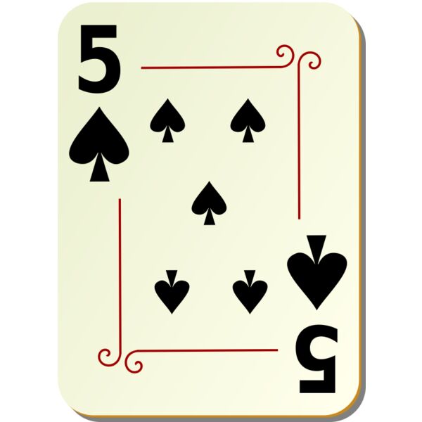 nicubunu Ornamental deck 5 of spades Thumbnail
