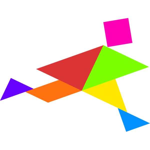 Tangram shape people 29 Thumbnail
