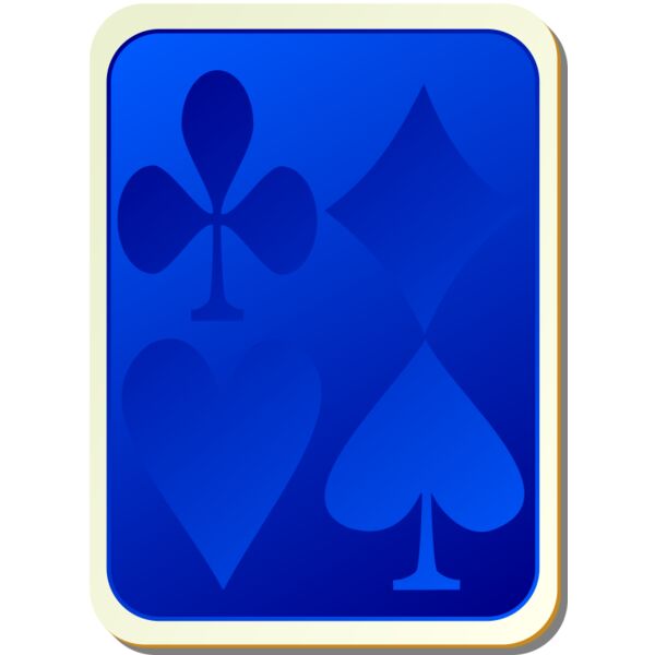 nicubunu Card backs suits blue Thumbnail