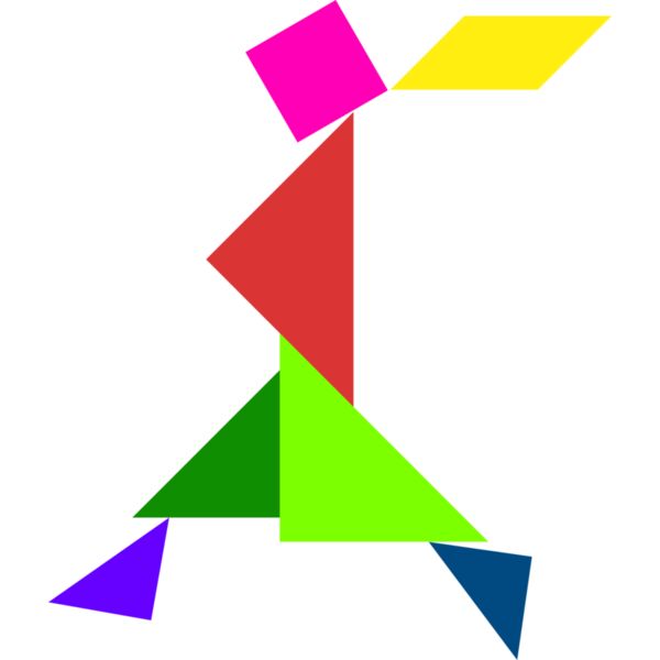 Tangram shape people 66 Thumbnail