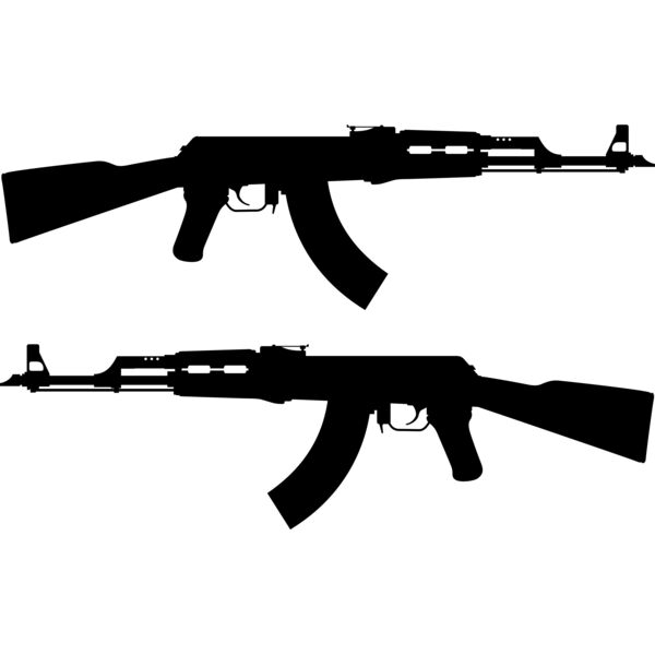 radioflyer AK 47 Rifle silhouette Thumbnail