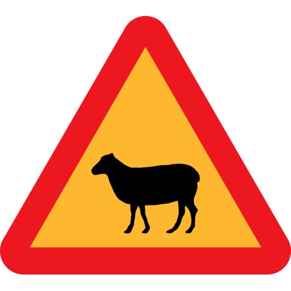 ryanlerch Warning Sheep Roadsign Thumbnail