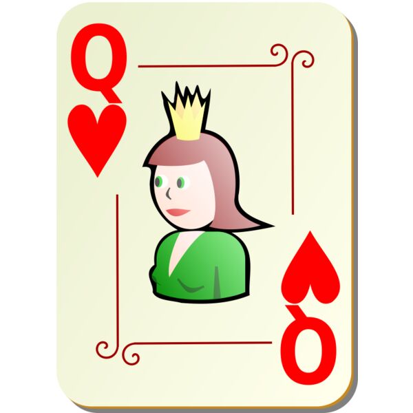 nicubunu Ornamental deck Queen of hearts Thumbnail