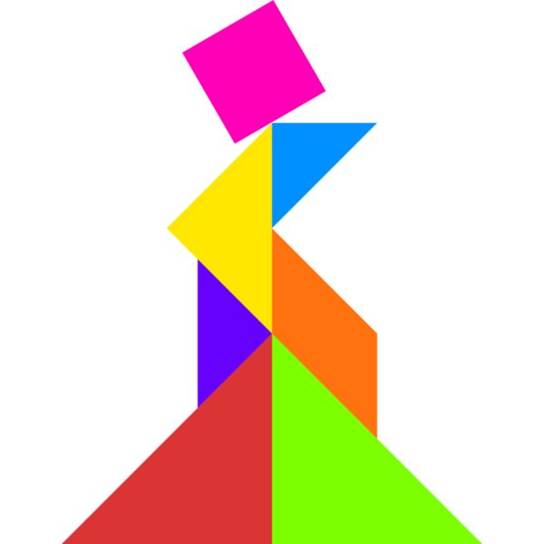 Tangram shape people 70 Thumbnail