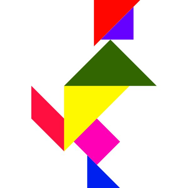 Tangram shape people 40 Thumbnail