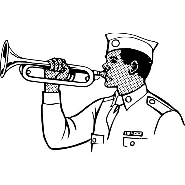 papapishu Young man playing on a bugle Thumbnail