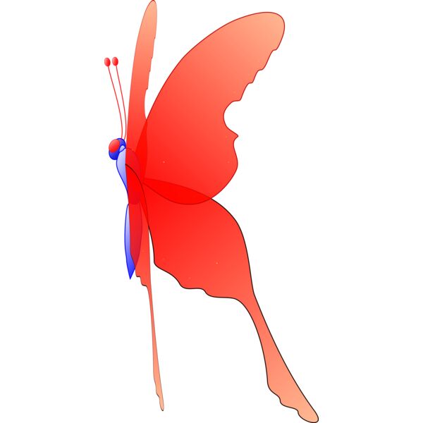 Butterfly red Thumbnail