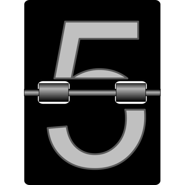 TzeenieWheenie Mechanical alarm clock number tiles 6 Thumbnail