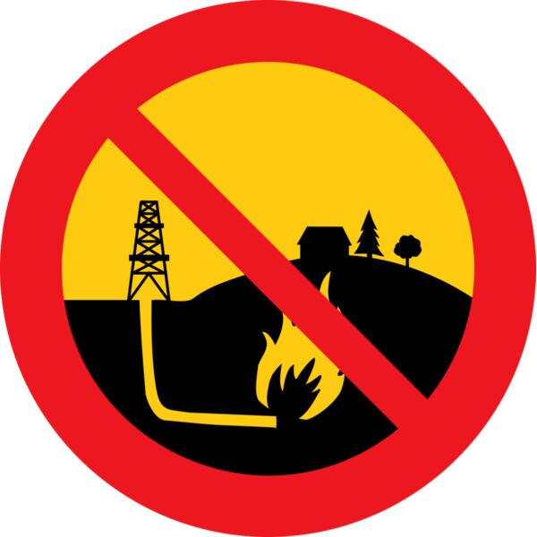 cybergedeon no shale gas black road sign Thumbnail