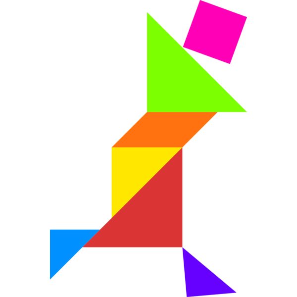 Tangram shape people 63 Thumbnail