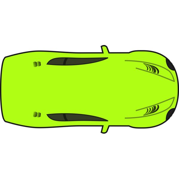 SimpleBrightGreenCarTopView Thumbnail