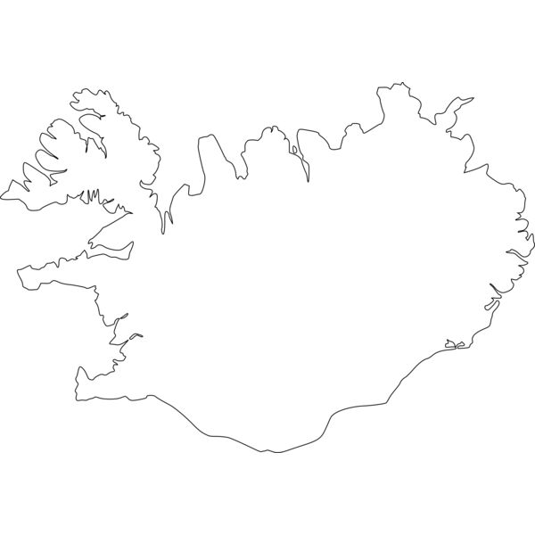 Map Of Iceland Thumbnail