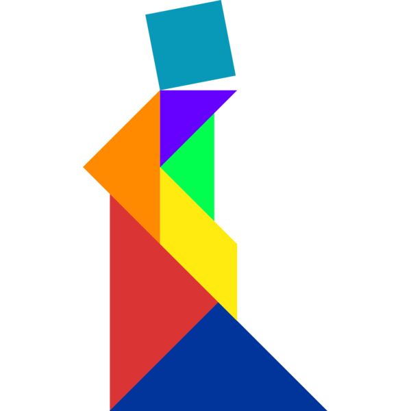 Tangram shape people 69 Thumbnail