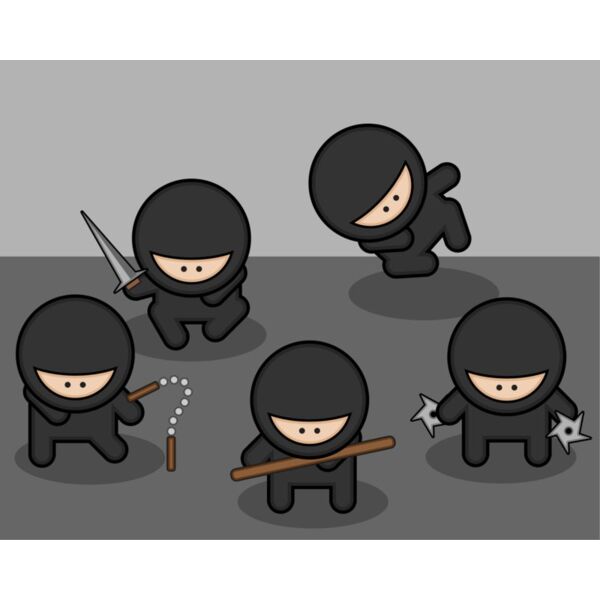 StudioFibonacci Cartoon ninjas Thumbnail