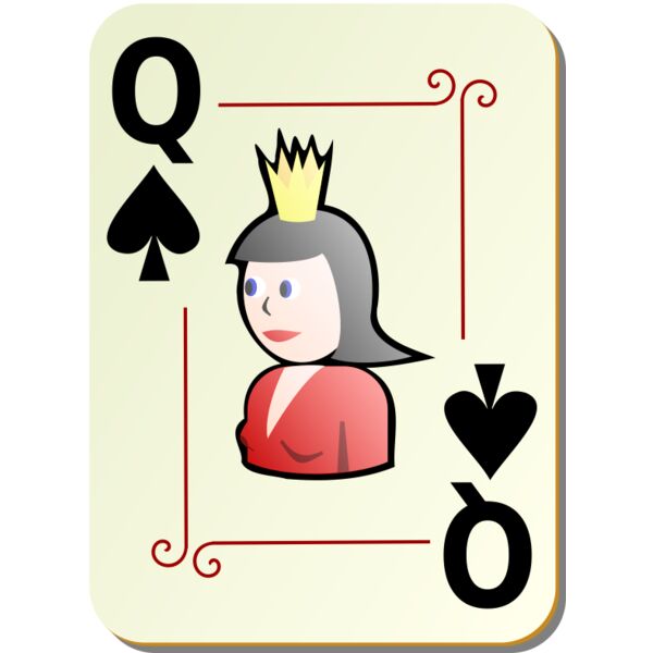 nicubunu Ornamental deck Queen of spades Thumbnail