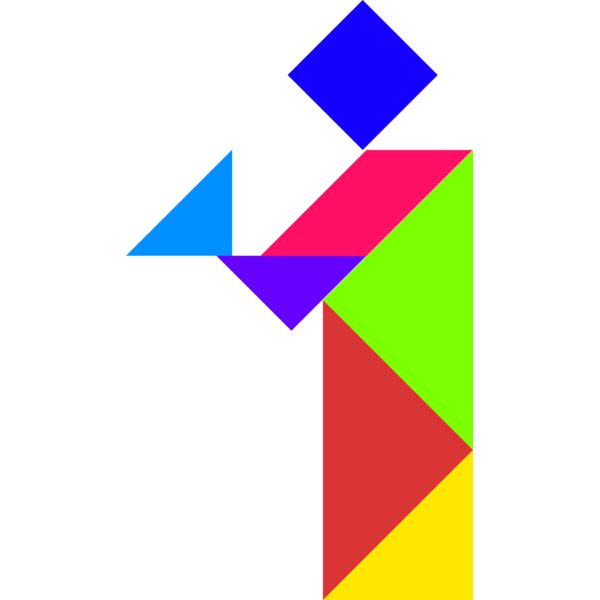 Tangram shape people 36 Thumbnail