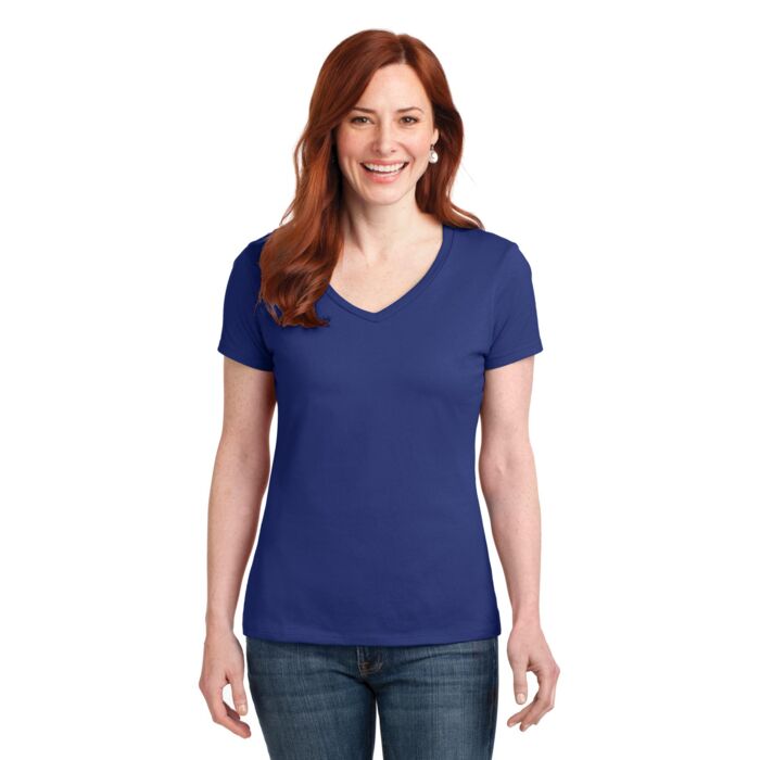 Ladies Nano T ® Cotton V Neck T Shirt Thumbnail