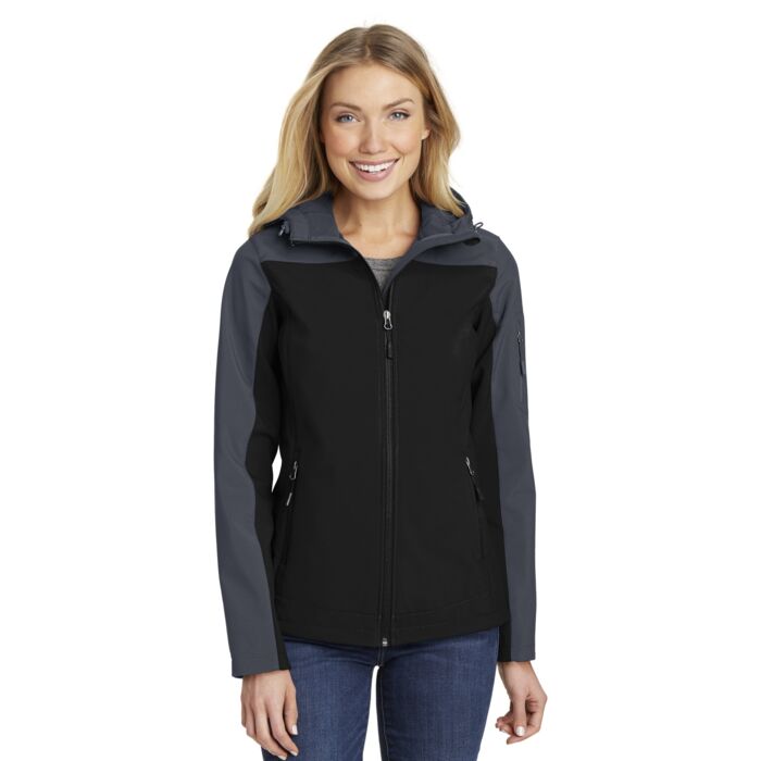 Ladies Hooded Core Soft Shell Jacket Thumbnail