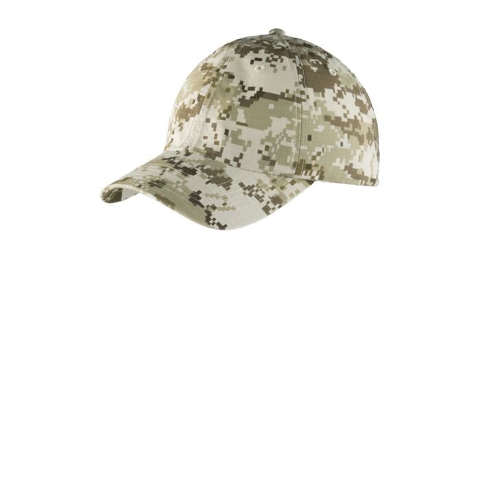 Digital Ripstop Camouflage Cap Thumbnail