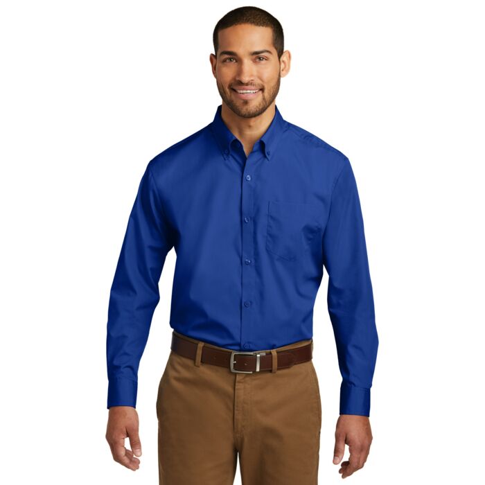 Tall Long Sleeve Carefree Poplin Shirt Thumbnail