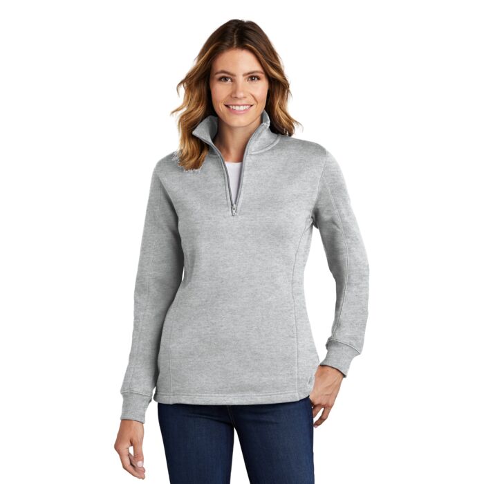 Ladies 1/4 Zip Sweatshirt Thumbnail