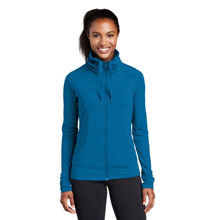 Ladies Sport Wick ® Stretch Full Zip Jacket Thumbnail