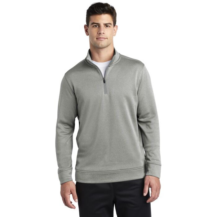 ® PosiCharge ® Sport Wick ® Heather Fleece 1/4 Zip Pullover Thumbnail