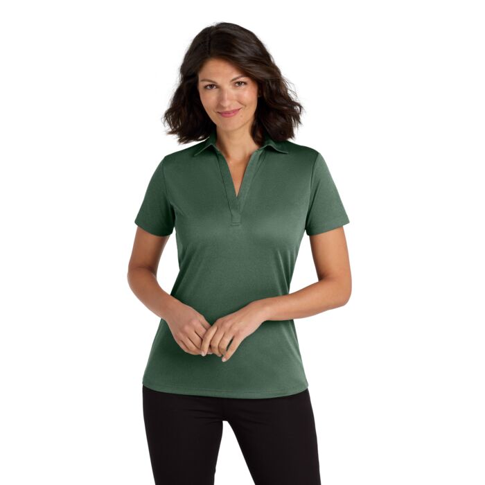 ® Ladies Heathered Silk Touch ™ Performance Polo Thumbnail
