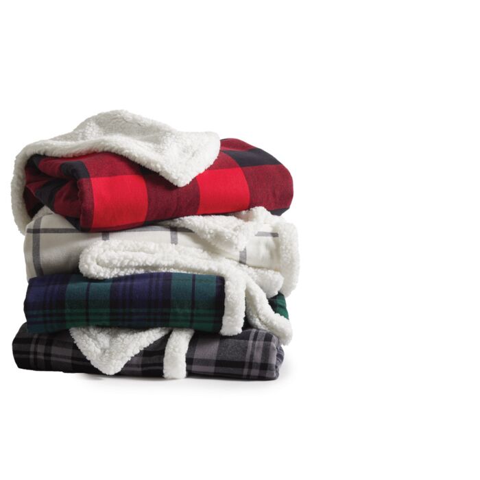 ® Flannel Sherpa Blanket Thumbnail
