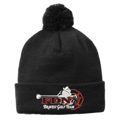 Test - ® Solid Pom Pom Beanie Thumbnail