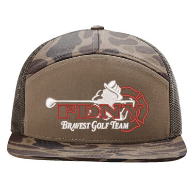 Test - Printed Seven-Panel Trucker Cap Thumbnail
