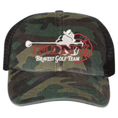 Test - Garment Washed Printed Trucker Cap Thumbnail
