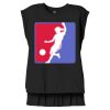 Women's Flowy Muscle Tee With Rolled Cuffs Thumbnail