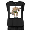 Women's Flowy Muscle Tee With Rolled Cuffs Thumbnail