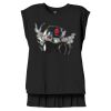 Women's Flowy Muscle Tee With Rolled Cuffs Thumbnail