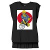 Women's Flowy Muscle Tee With Rolled Cuffs Thumbnail