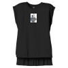 Women's Flowy Muscle Tee With Rolled Cuffs Thumbnail