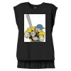 Women's Flowy Muscle Tee With Rolled Cuffs Thumbnail