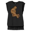 Women's Flowy Muscle Tee With Rolled Cuffs Thumbnail