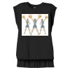 Women's Flowy Muscle Tee With Rolled Cuffs Thumbnail