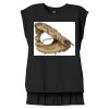 Women's Flowy Muscle Tee With Rolled Cuffs Thumbnail