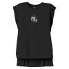 Women's Flowy Muscle Tee With Rolled Cuffs Thumbnail