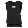 Women's Flowy Muscle Tee With Rolled Cuffs Thumbnail