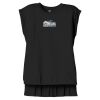 Women's Flowy Muscle Tee With Rolled Cuffs Thumbnail