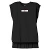 Women's Flowy Muscle Tee With Rolled Cuffs Thumbnail