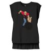 Women's Flowy Muscle Tee With Rolled Cuffs Thumbnail