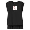Women's Flowy Muscle Tee With Rolled Cuffs Thumbnail