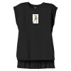 Women's Flowy Muscle Tee With Rolled Cuffs Thumbnail