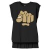Women's Flowy Muscle Tee With Rolled Cuffs Thumbnail